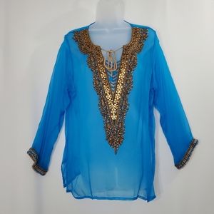 Jasmin Silk Beaded Top
